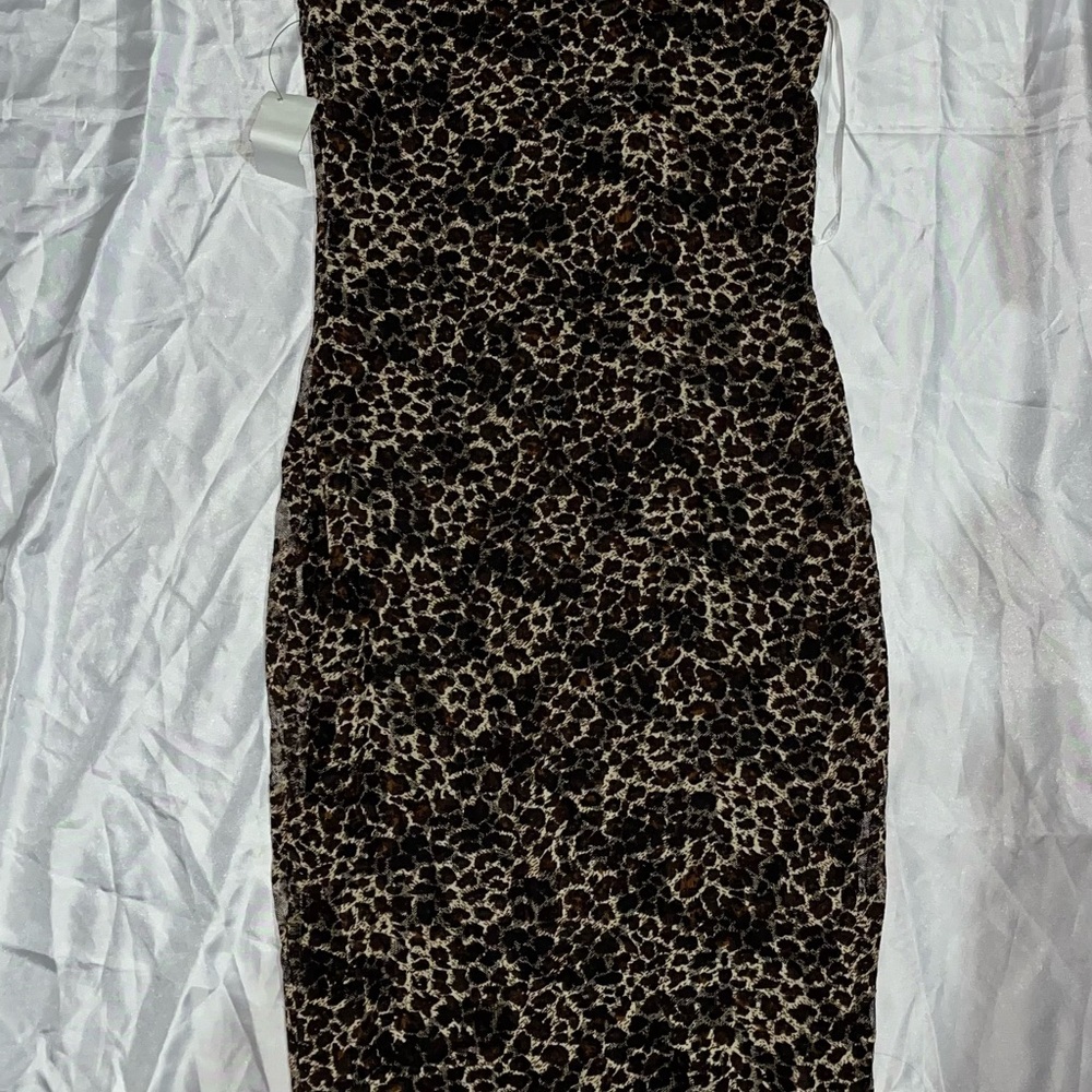Leopard Print Sleeveless Dress